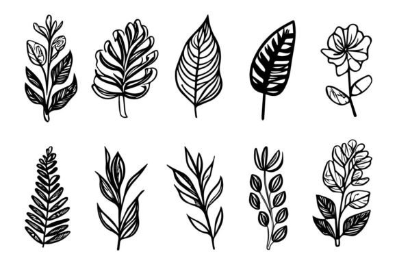 Botanical Leaf Wildflower Line Art: A Timeless Art Form for Creatives and Designers