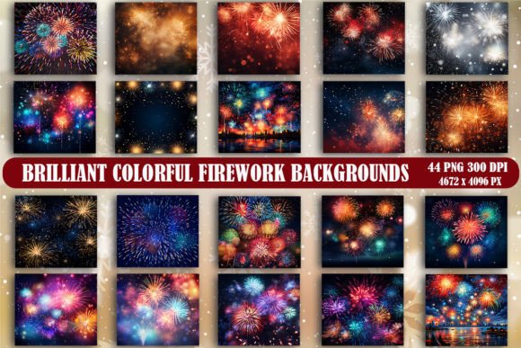 Brilliant Colorful Firework Backgrounds: Strategic Use for Creative and Professional Projects