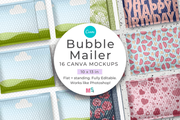 Bubble Mailer Mockup for Canva 13x10: A Versatile Tool for Designers and Creators