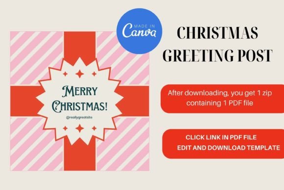 Christmas Instagram Post Canva Template: A Practical Tool for Seasonal Content Creation