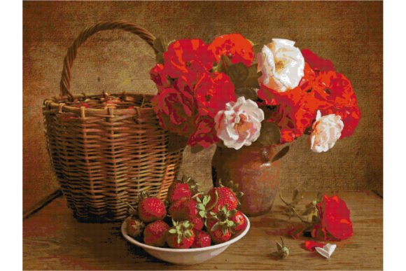 Counted Cross Stitch Pattern-Flowers 143: A Detailed Guide for Stitchers