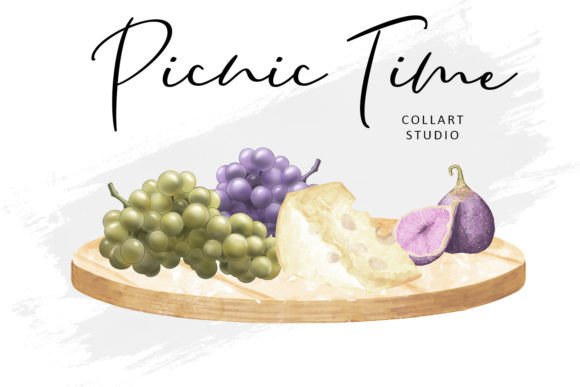 Embrace the Joy of Picnic Time with Hand-Drawn Art Inspired by Food, Nature, and Love