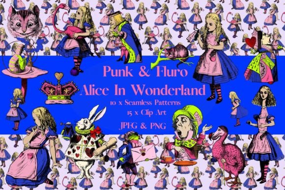 Punk Alice in Wonderland Graphic Pack