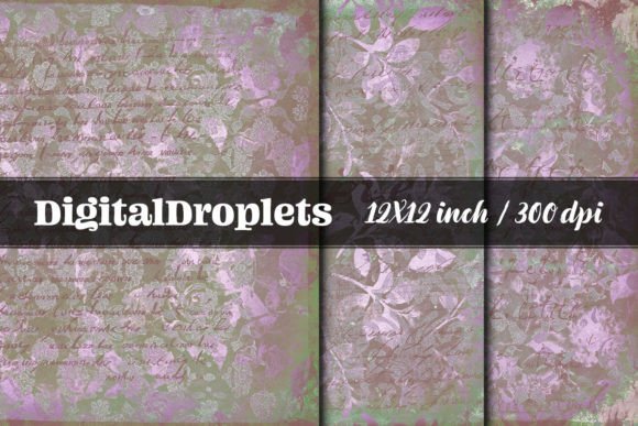 Scripted Floral Fades FREEBIE: A Versatile Digital Paper Set for Creative Projects