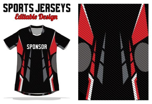 Sports Jersey Pattern 10: A Versatile Vector Design for Sublimation and Print Media