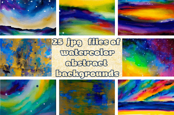 Watercolor Abstract Backgrounds