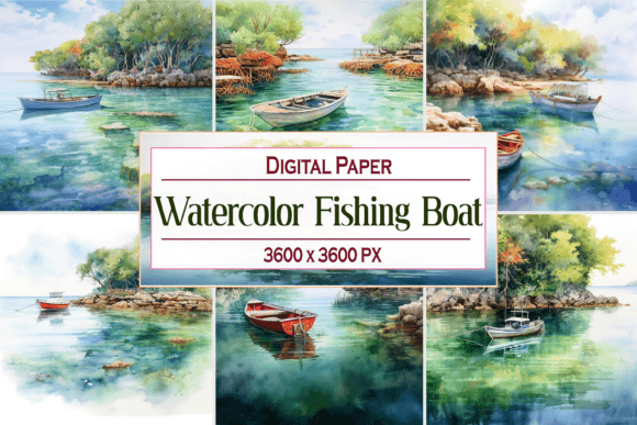 Watercolor Fishing Boat: A Strategic Tool for Visual Branding and Creative Design